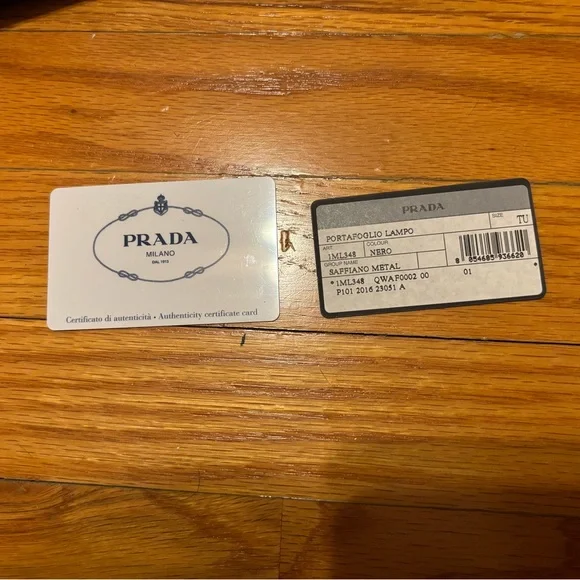 Authentic Black Prada Wallet